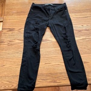 Womens size 8 Express black skinny jeans